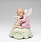Ceramic Angel with Deer Music Box, Home Décor, Religious Décor, Religious Gift, Church Décor, Baptism Gift